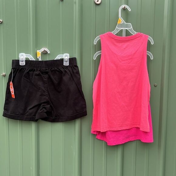 Girls Tank Tops Shorts Sports Bra & Sweatshirt 10-Piece Set Size L - Picture 10 of 13